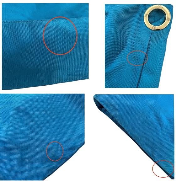 JPK PARIS 75 Large Teal Nylon Canvas Hobo Bag - Picture 5 of 15